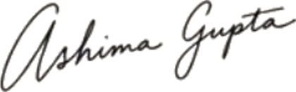 Ashima Gupta's signature